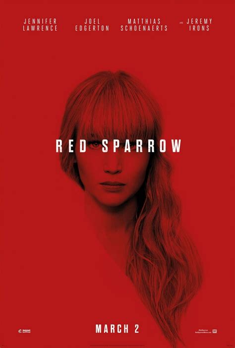 sasha sparrow|Red Sparrow (2018) .